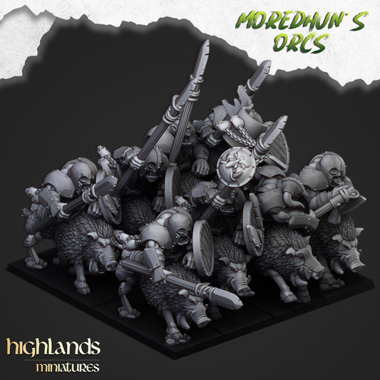 Moredhun's Orcs -  Mounted Orcs with spears