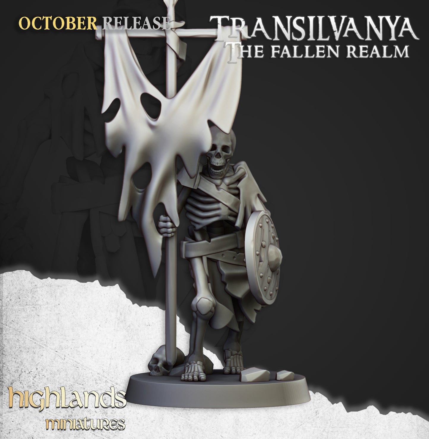 Transilvanya Skeleton Warriors with Swords inkl command unit