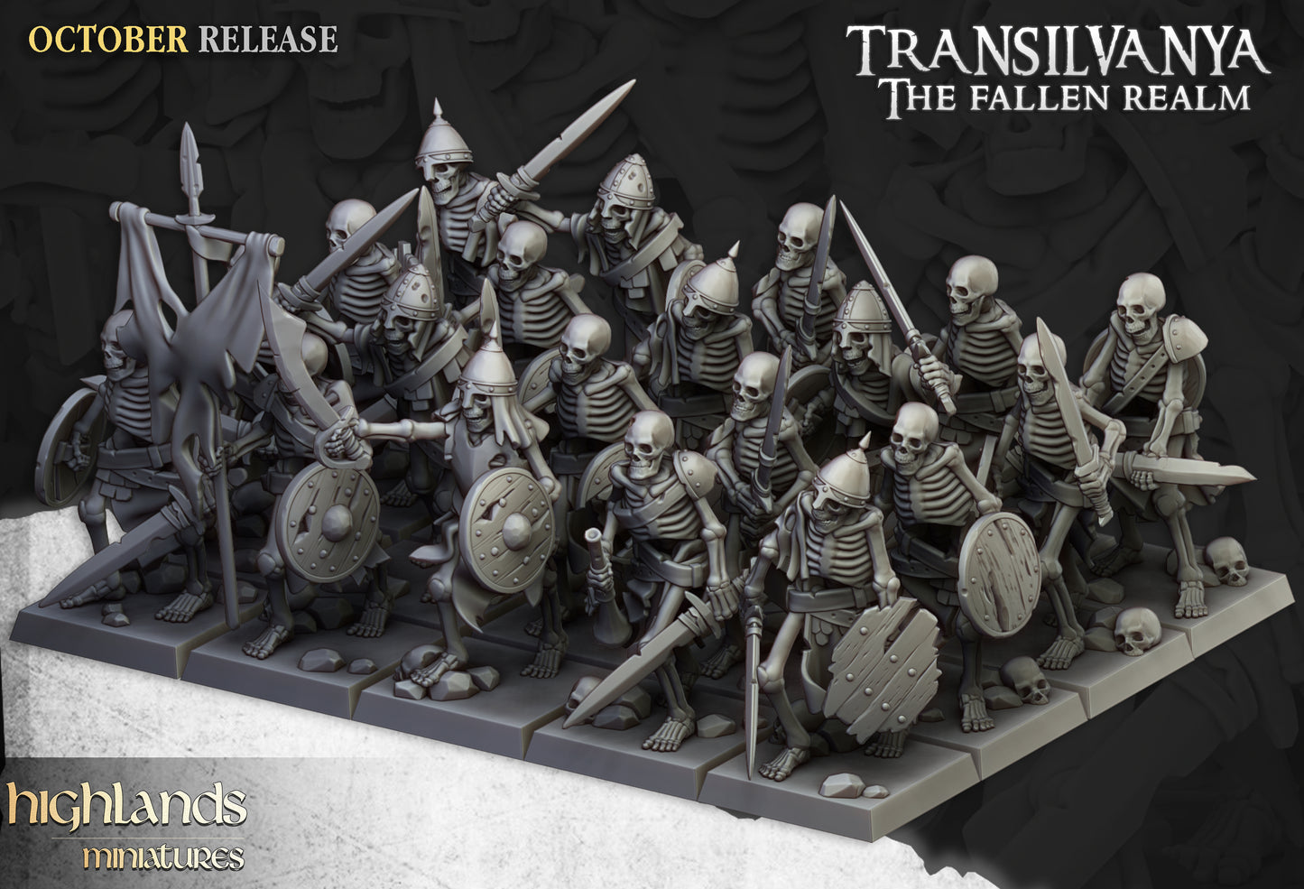 Transilvanya Skeleton Warriors with Swords inkl command unit