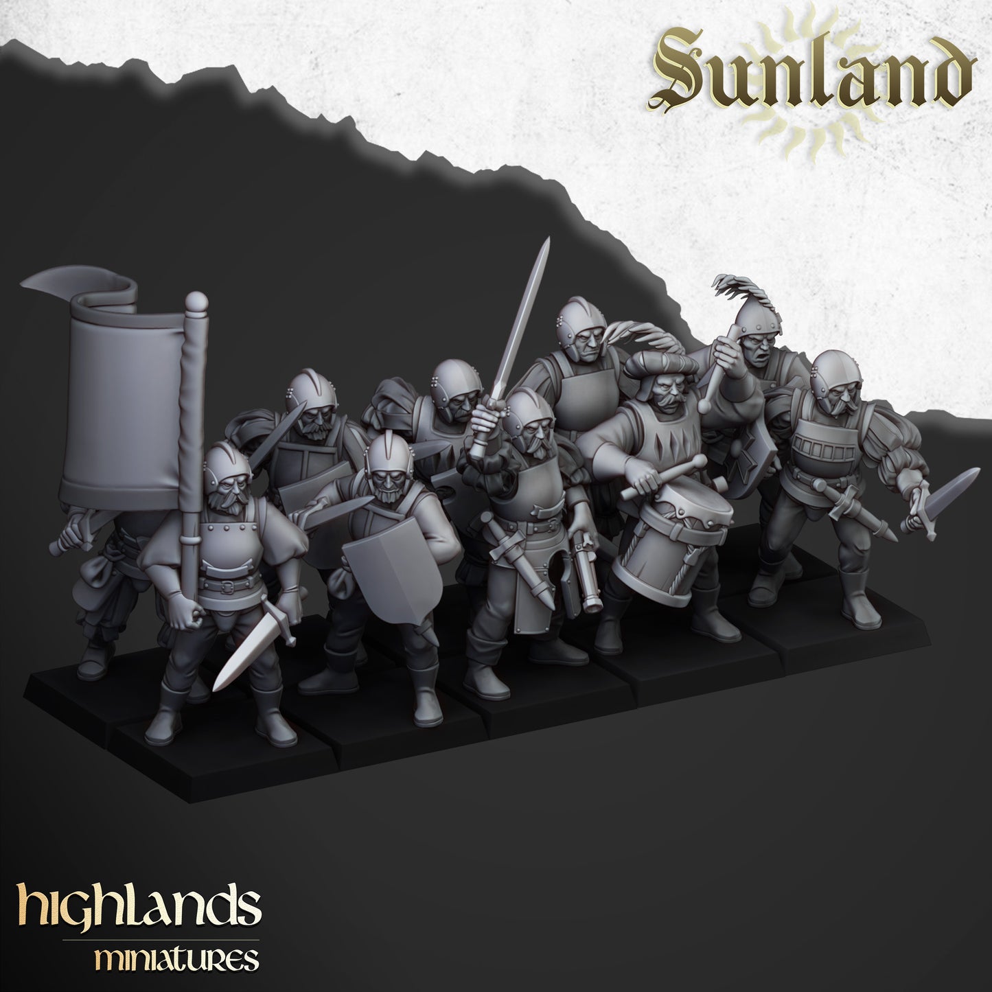 Sunland Troops with swords