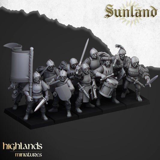 Sunland Troops with swords inkl. Command Unit